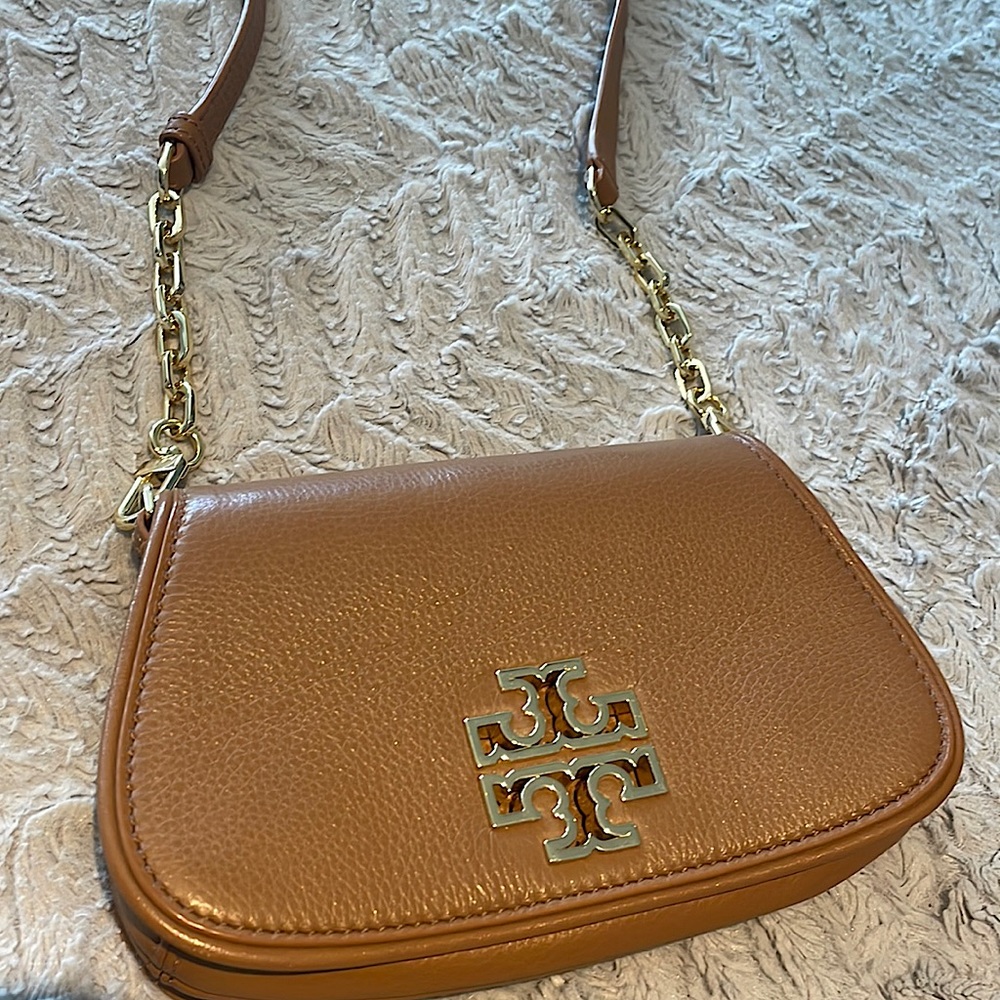 Tory Burch small cross body bag tan